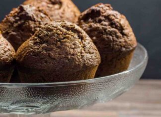 muffin banana e cioccolato