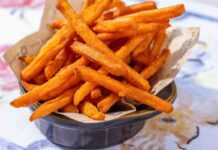 Patate americane fritte ma non fritte patate fritte in friggitrice