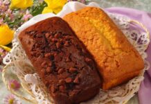 Plumcake di pasqua senza mandorle | lo puoi fare anche al cacao con lo stesso impasto plumcake di pasqua