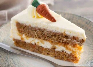 torta di carote glassata