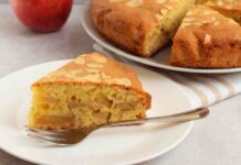 torta di mele e mandorle