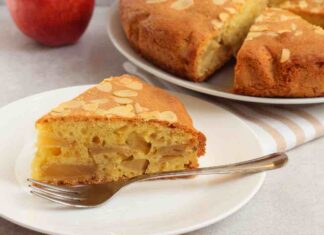 torta di mele e mandorle