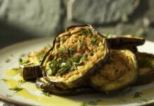 Fettine di melanzane fritte senza panatura, il mio pranzo di oggi super buono fettine di melanzane