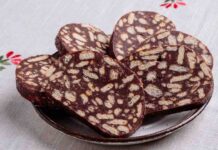 Salame di cioccolato il miglior modo per smaltire il cioccolato di Pasqua salame al cioccolato
