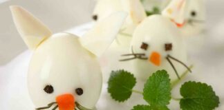 uova sode a coniglio