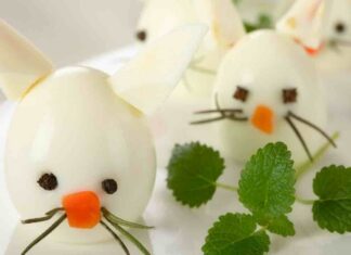 uova sode a coniglio