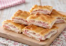 Pasta sfoglia prosciutto e formaggio - RicettaSprint
