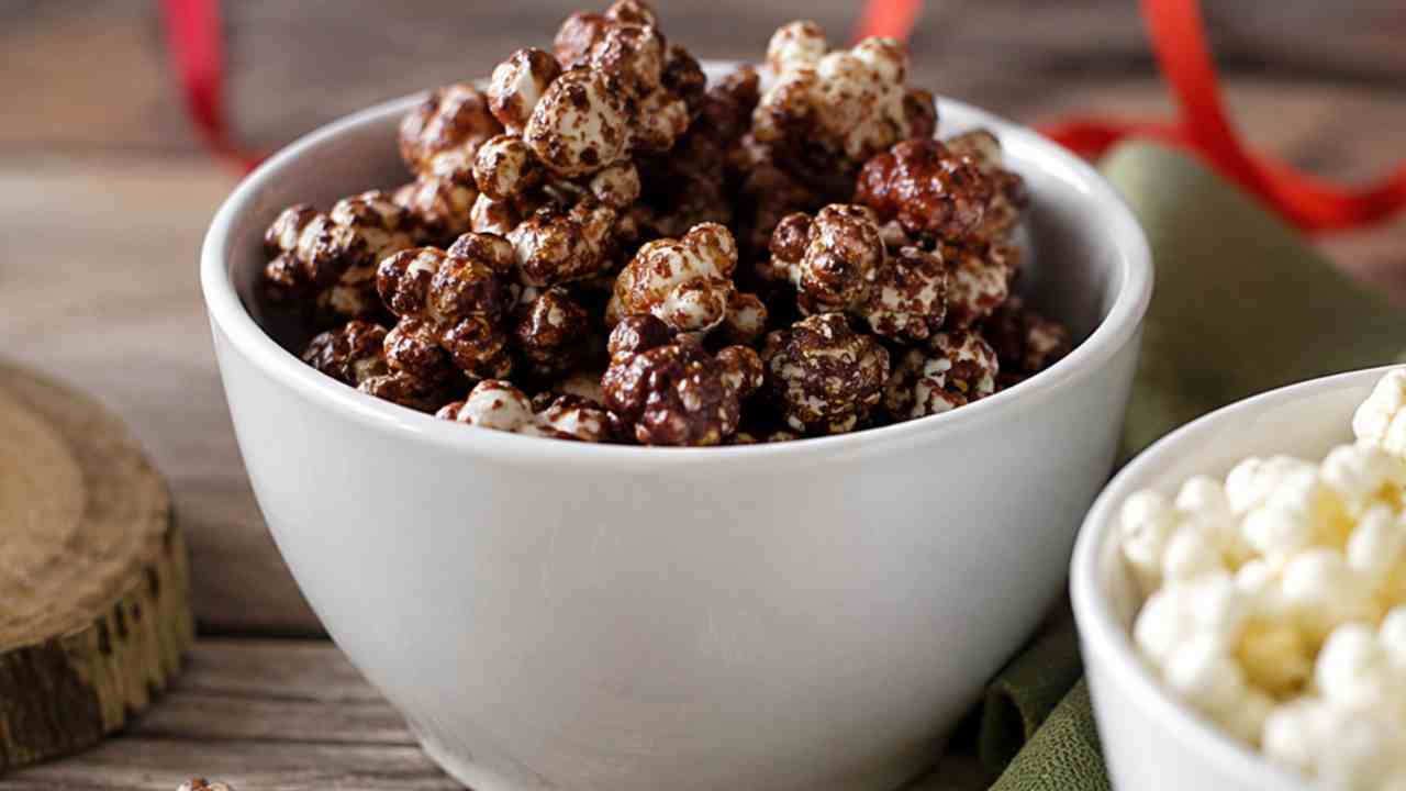 Popcorn al cioccolato senza burro- RicettaSprint