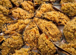 cozze al gratin