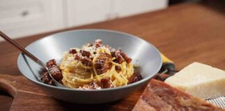 Carbonara mondiale, la cremina ed obbligo e il guanciale solo croccantino carbonara mondiale