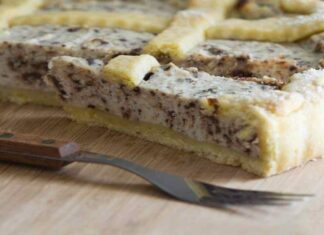 crostata alla ricotta e cioccolato