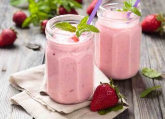 Frappè alle fragole la mia merenda di oggi frappe d fragole
