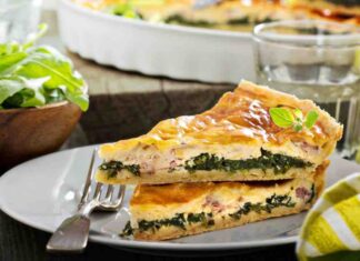 quiche cicoria e salssica