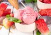 Gelato all’anguria senza gelatiera, il sorbetto cremoso che si fa con la frutta congelata Gelato all'anguria - RicettaSprint