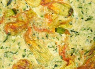 frittata di fiori di zucca