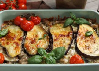 Lasagne di melanzane in bianco, molto più leggere, molto più estive lasagne di melanzane
