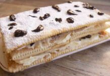 Millefoglie pronto in 10 minuti, sfoglia pronta, chantilly fatta in casa in poche mosse e cioccolato millefoglie veloce