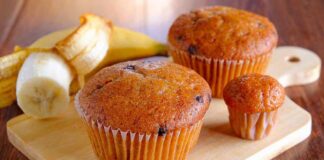 Al primo morso creano dipendenza, vuoi la ricetta dei miei muffin banana e cioccolato muffin banana e cioccolato 1