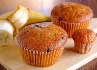 Al primo morso creano dipendenza, vuoi la ricetta dei miei muffin banana e cioccolato muffin banana e cioccolato 1
