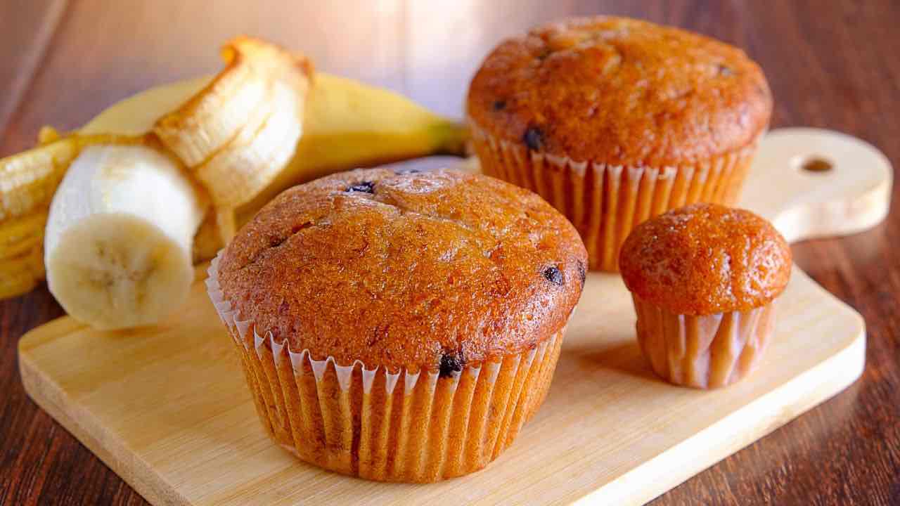 muffin banana e cioccolato 1