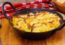 Patate al gratin, non si tratta di un contorno, ma di una piatto completo patate al gratin