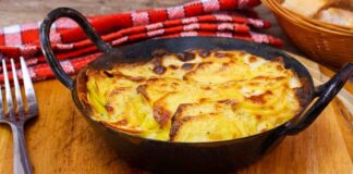 Patate al gratin, non si tratta di un contorno, ma di una piatto completo patate al gratin
