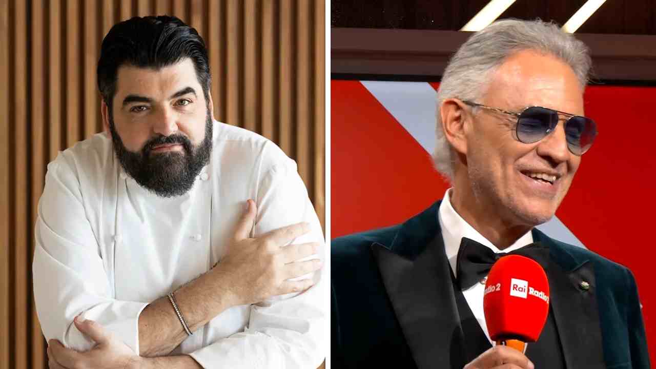 Cannavacciuolo e Bocelli insieme - RicettaSprint