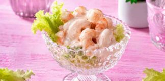 Cocktail di gamberi sì, ma per la maionese non uso le uova Cocktail di gamberi maionese senza uova - RicettaSprint