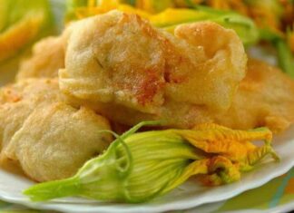 Fiori di zucca pastellati, dimenticati delle cene noiose fiori di zucca in friggitrice ad aria