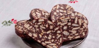 Cioccolato e biscotti, il salame turco che non fa ingrassare… troppo Salame turco al cioccolato - RicettaSprint