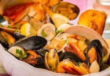 Cena mare, un bel soutè ai frutti di mare come questo, spacca! soutè frutti di mare e cozze