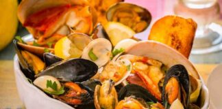 soutè frutti di mare e cozze