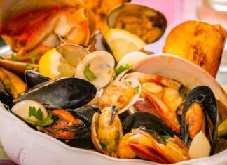 soutè frutti di mare e cozze