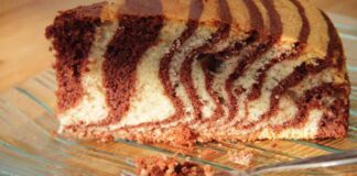 Torta zebrata per una colazione da campioni torta zebrata 1