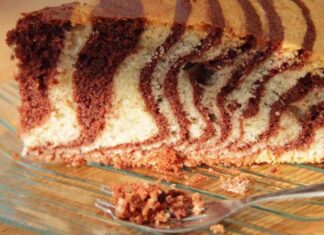 Torta zebrata per una colazione da campioni torta zebrata 1
