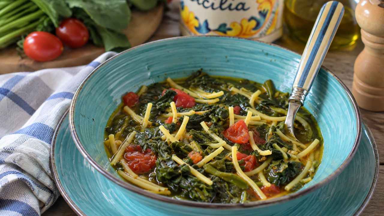 Pasta con i tenerumi - RicettaSprint