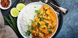 pollo al curry e riso