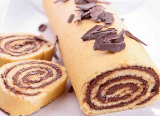 Rotolo alla nutella gluten free, nessuno ci crede che è senza glutine rotolo alla nutella gluten free