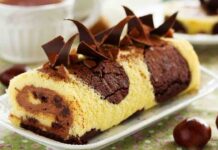 Rotolo di castagne al cioccolato: il dolce autunnale facile e irresistibile rotolo al cioccolato