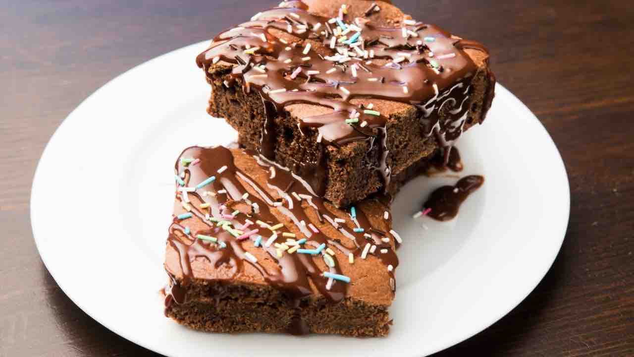 brownie zucca e cioccolato