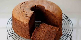 chiffon cake al cioccolato