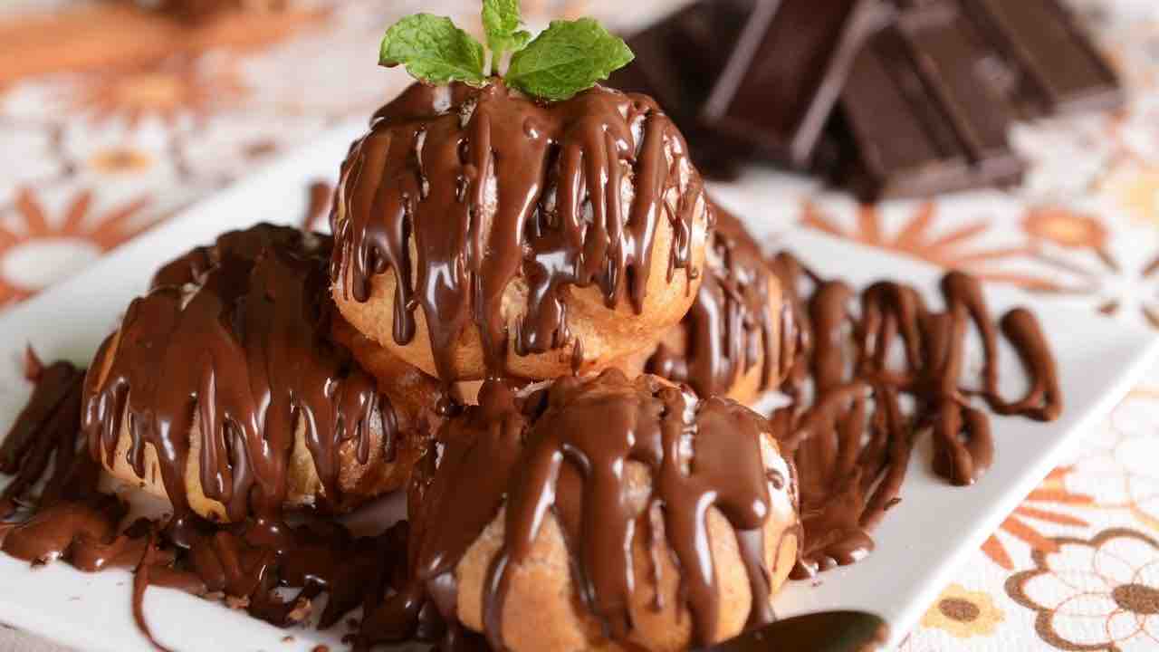 profitterol alla nutella