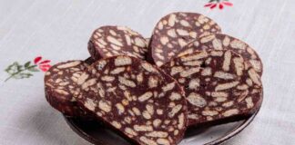 Salame al cioccolato con solo 3 ingredienti salame al cioccolato 3 ingredienti