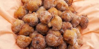 Frittelle di mele e uvetta in pastella, ma quale fetta di torta a merenda frittelle di mele